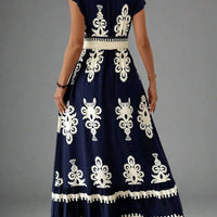 Elegant Women's Maxi Dress with Flowy Bohemian Style Rebooters Maxi Women's Dresses