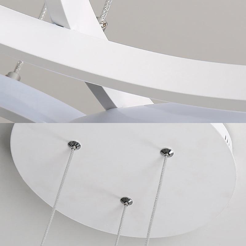 Acrylic Flower Chandelier Light Contemporary LED Ceiling Pendant - Rebooters