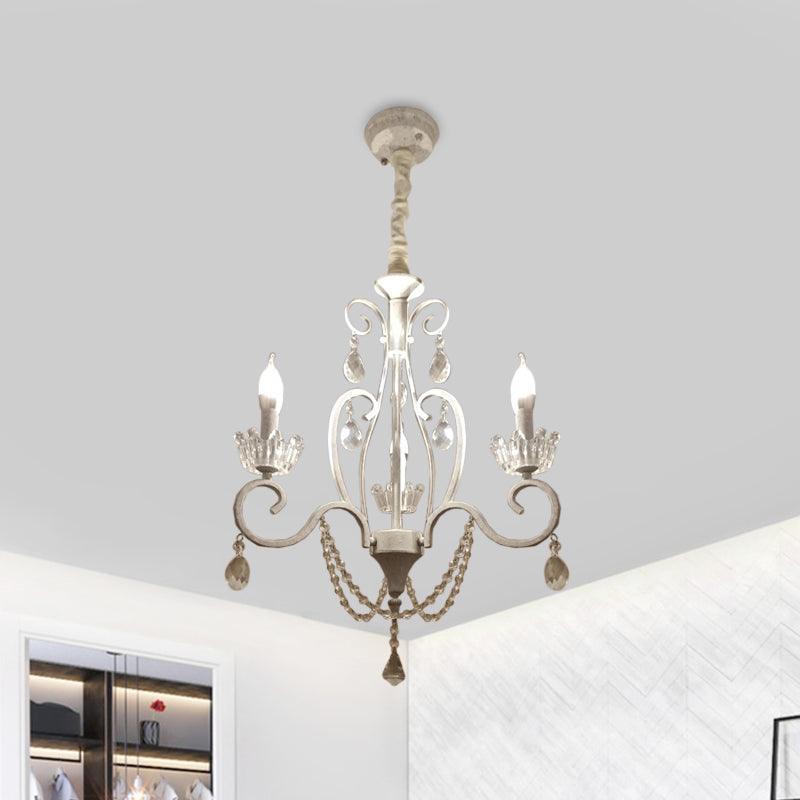 Classic Candlestick Ceiling Hang Fixture 3 Bulbs Chandelier - Rebooters