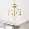 Vintage Teardrop Pendant Light Clear Cut Crystal Chandelier - Rebooters