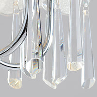 5 Bulbs Flower Hanging Chandelier Light Modern Glass Ceiling - Rebooters