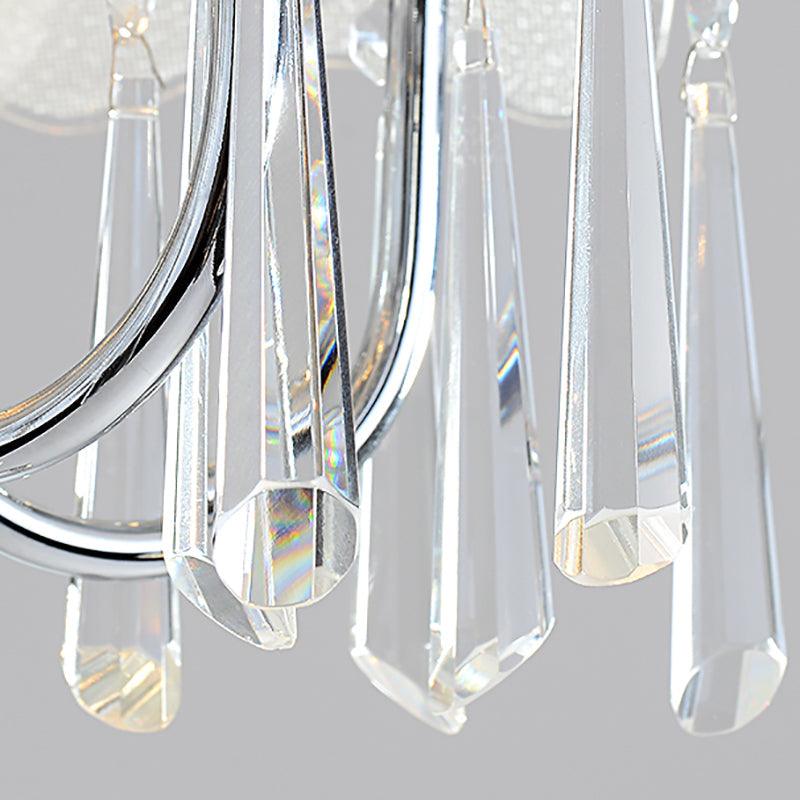 5 Bulbs Flower Hanging Chandelier Light Modern Glass Ceiling - Rebooters