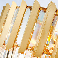 8-Light Stainless Steel Pendant Lighting Modern Brass Chandelier - Rebooters