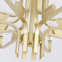 4/6/8 Lights Brass Hanging Ceiling Light Vintage Chandelier - Rebooters