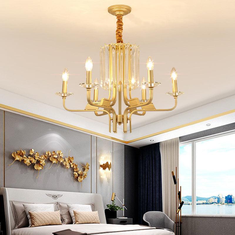 4/6/8 Lights Brass Hanging Ceiling Light Vintage Chandelier - Rebooters