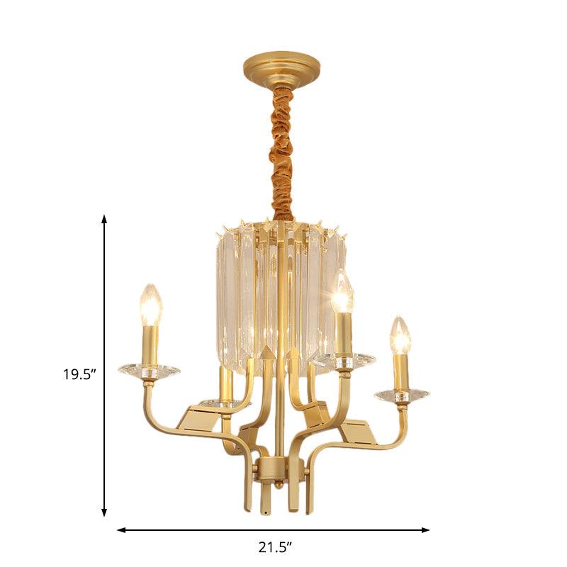 4/6/8 Lights Brass Hanging Ceiling Light Vintage Chandelier - Rebooters