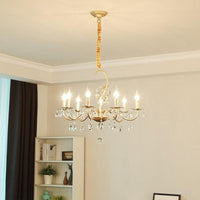 5/8-Light Metallic Chandelier Lamp Modern Gold Finish Light - Rebooters