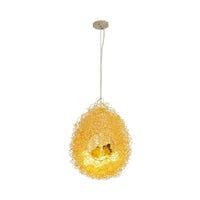 Art Deco 2 Lights Chandelier Light with Metal Shade Gold Neat Ceiling Hung Fixture - Rebooters