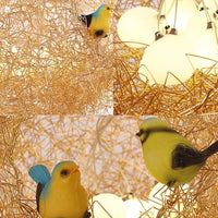 Art Deco 2 Lights Chandelier Light with Metal Shade Gold Neat Ceiling Hung Fixture - Rebooters