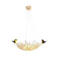 16"/19.5" Wide Nest Metal Art Deco Chandelier Lighting Fixture - Rebooters