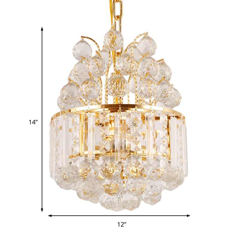 Vintage Style Empire Hanging Light Pendant Chandelier Gold - Rebooters