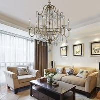 4/6 Heads Metallic Pendant Light Fixture Modern Brass Finish - Rebooters