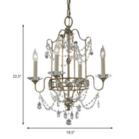 4/6 Heads Metallic Pendant Light Fixture Modern Brass Finish - Rebooters