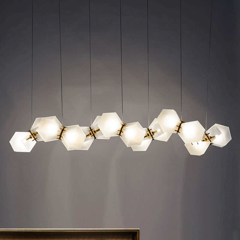 2/4/6 Lights Living Room Chandelier with Geometric Shade - Rebooters