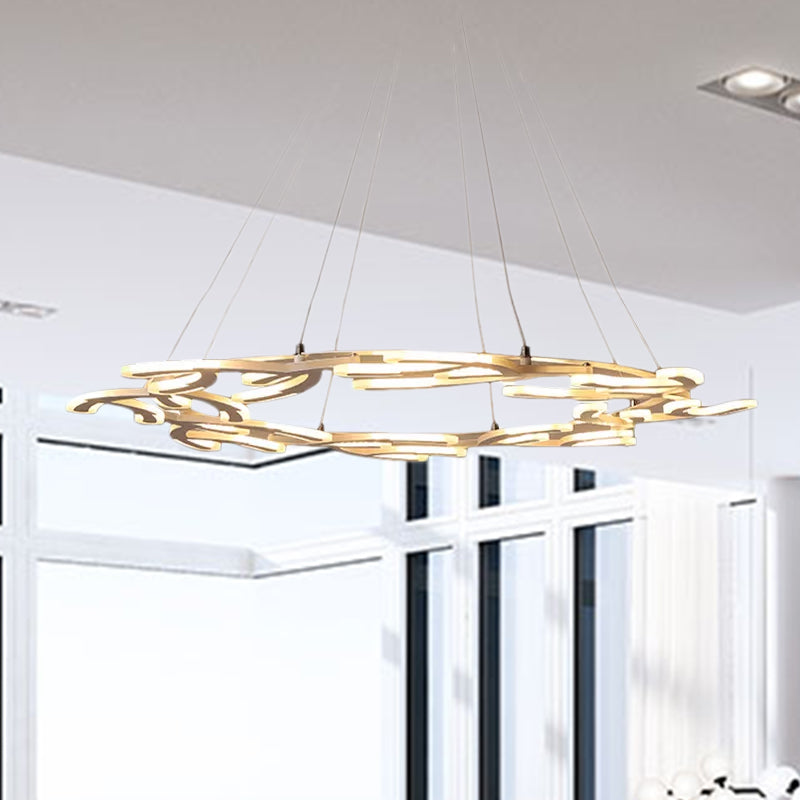 29.5"/37.5"/45" Dia Acrylic Branch Ceiling Light Fixture - Rebooters