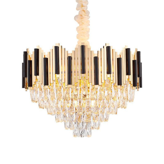 6/10 Heads Metal Hanging Pendant Light Contemporary Gold - Rebooters