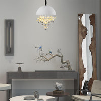 6/10 Lights Domed Pendant Light Modern Metal Hanging Ceiling Light - Rebooters