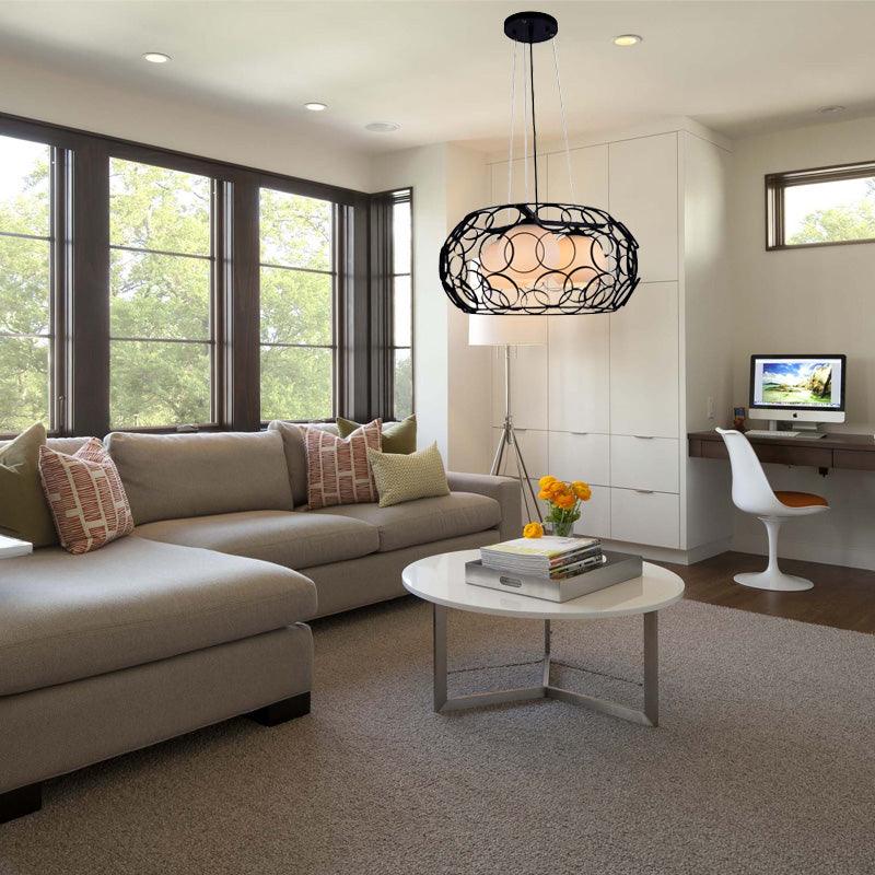 Ball White Glass Chandelier Lighting Contemporary 3 Lights - Rebooters