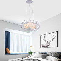 Ball White Glass Chandelier Lighting Contemporary 3 Lights - Rebooters
