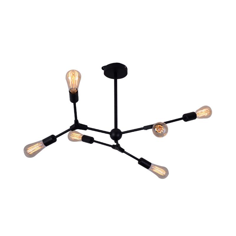 6/8/9 Lights Bedroom Chandelier with Sputnik Metal Shade - Rebooters