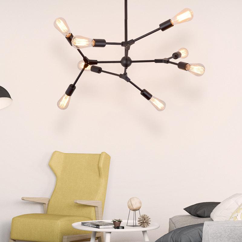 6/8/9 Lights Bedroom Chandelier with Sputnik Metal Shade - Rebooters