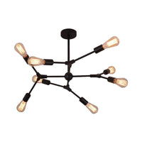 6/8/9 Lights Bedroom Chandelier with Sputnik Metal Shade - Rebooters