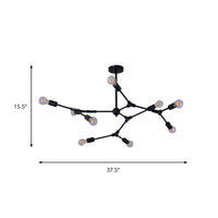 6/8/9 Lights Bedroom Chandelier with Sputnik Metal Shade - Rebooters