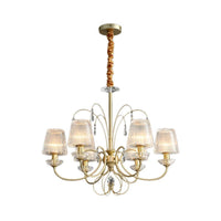 6/8/10 Lights Cone Chandelier Lamp Modern Clear Glass Light - Rebooters