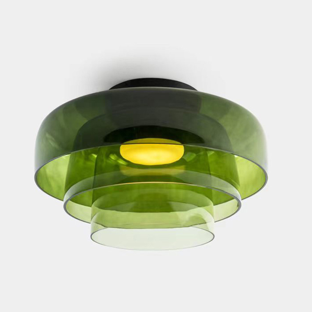 Modern Creative Color Double Glass Ceiling Lamp Design - Rebooters