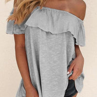 Women's Fashion Off-Shoulder Shirt for Casual Style Rebooters Womens Shirts