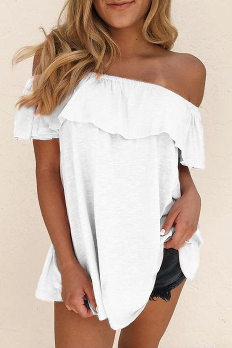 Women's Fashion Off-Shoulder Shirt for Casual Style - Rebooters