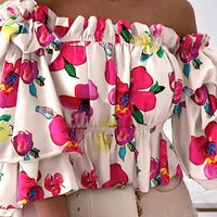 Stylish Women's Printed Off-Shoulder Tops for Every Occasion Rebooters Womens Shirts