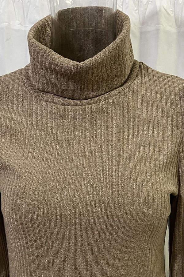 Women's Long Sleeve Turtleneck Top for Casual Chic Wear - Rebooters