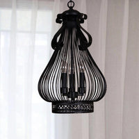 3 Lights Pendant Chandelier Loft Style Gourd-Like Metal Lamp - Rebooters