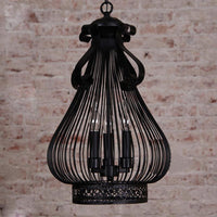 3 Lights Pendant Chandelier Loft Style Gourd-Like Metal Lamp - Rebooters
