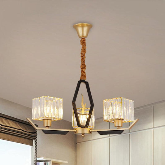 3/6/8 Heads Parlor Ceiling Light Simplicity Gold Chandelier - Rebooters