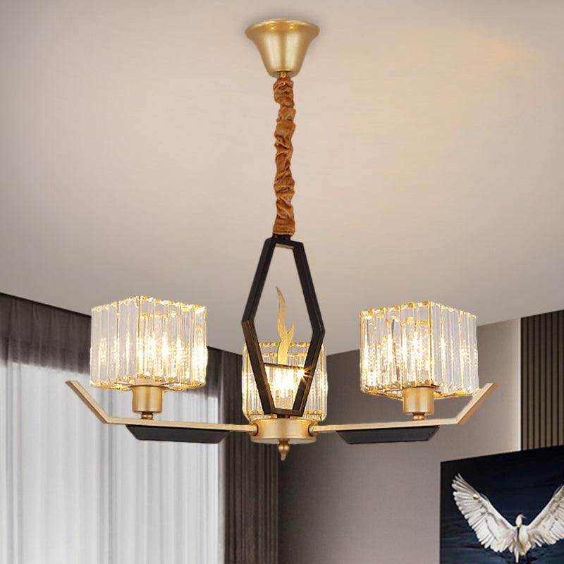 3/6/8 Heads Parlor Ceiling Light Simplicity Gold Chandelier - Rebooters
