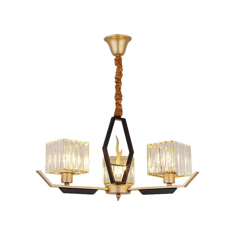 3/6/8 Heads Parlor Ceiling Light Simplicity Gold Chandelier - Rebooters