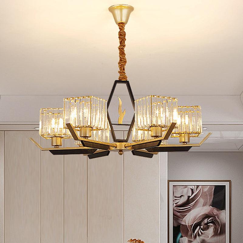 3/6/8 Heads Parlor Ceiling Light Simplicity Gold Chandelier - Rebooters