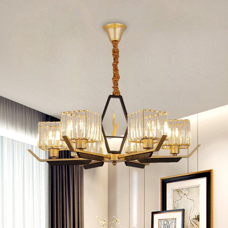 3/6/8 Heads Parlor Ceiling Light Simplicity Gold Chandelier - Rebooters