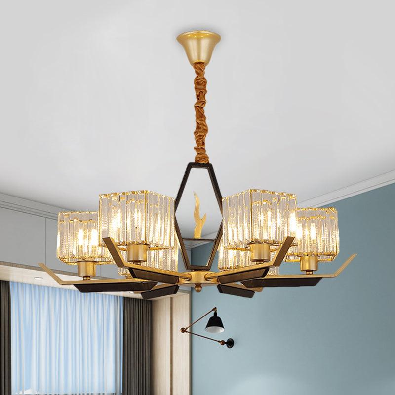 3/6/8 Heads Parlor Ceiling Light Simplicity Gold Chandelier - Rebooters