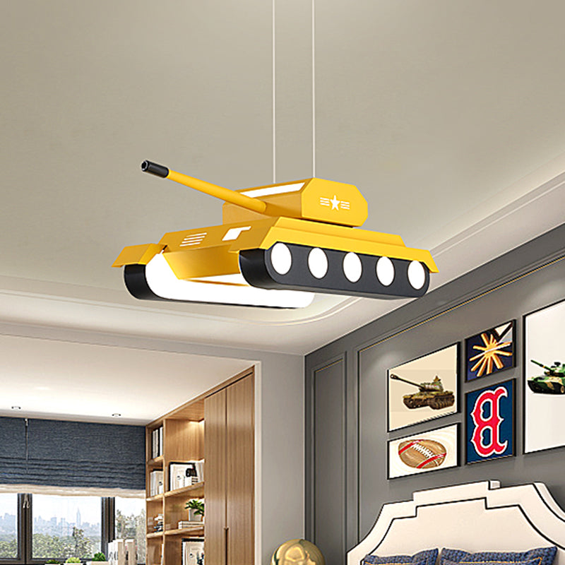 Yellow Blue Tank Pendant Lighting Cartoon LED Chandelier - Rebooters