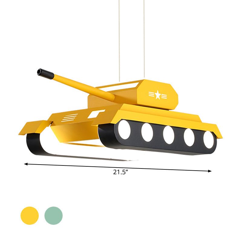 Yellow Blue Tank Pendant Lighting Cartoon LED Chandelier - Rebooters