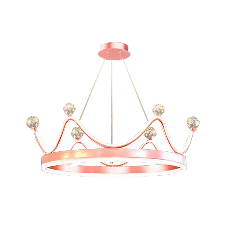 Metallic Crown Hanging Pendant Nordic Style LED Chandelier - Rebooters