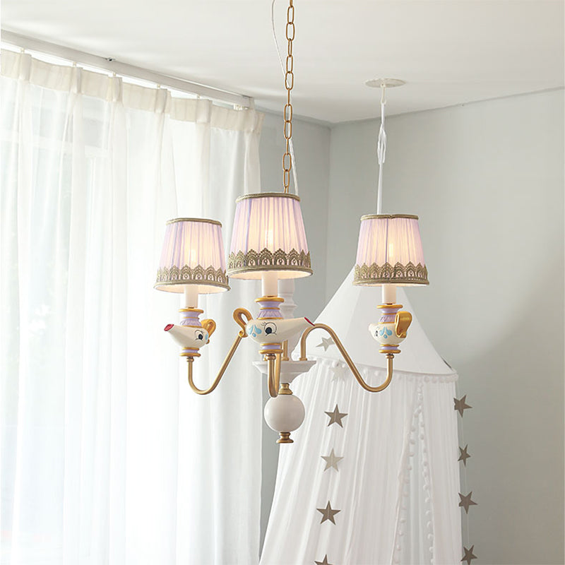 Gold Conical Pendant Lighting Modernism 3/5/6 Lights Chandelier - Rebooters