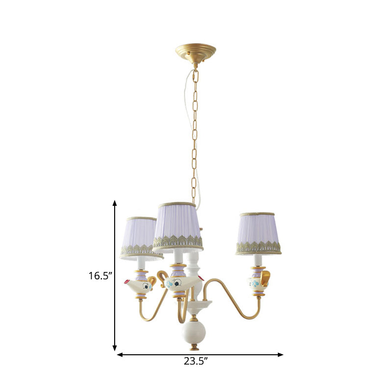 Gold Conical Pendant Lighting Modernism 3/5/6 Lights Chandelier - Rebooters