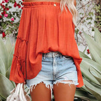 Women's Folded Off-Shoulder Tops for Elegant Style Rebooters Womens Shirts
