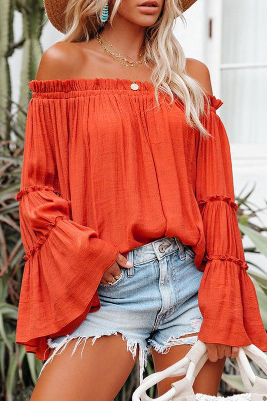 Women's Folded Off-Shoulder Tops for Elegant Style Rebooters Womens Shirts