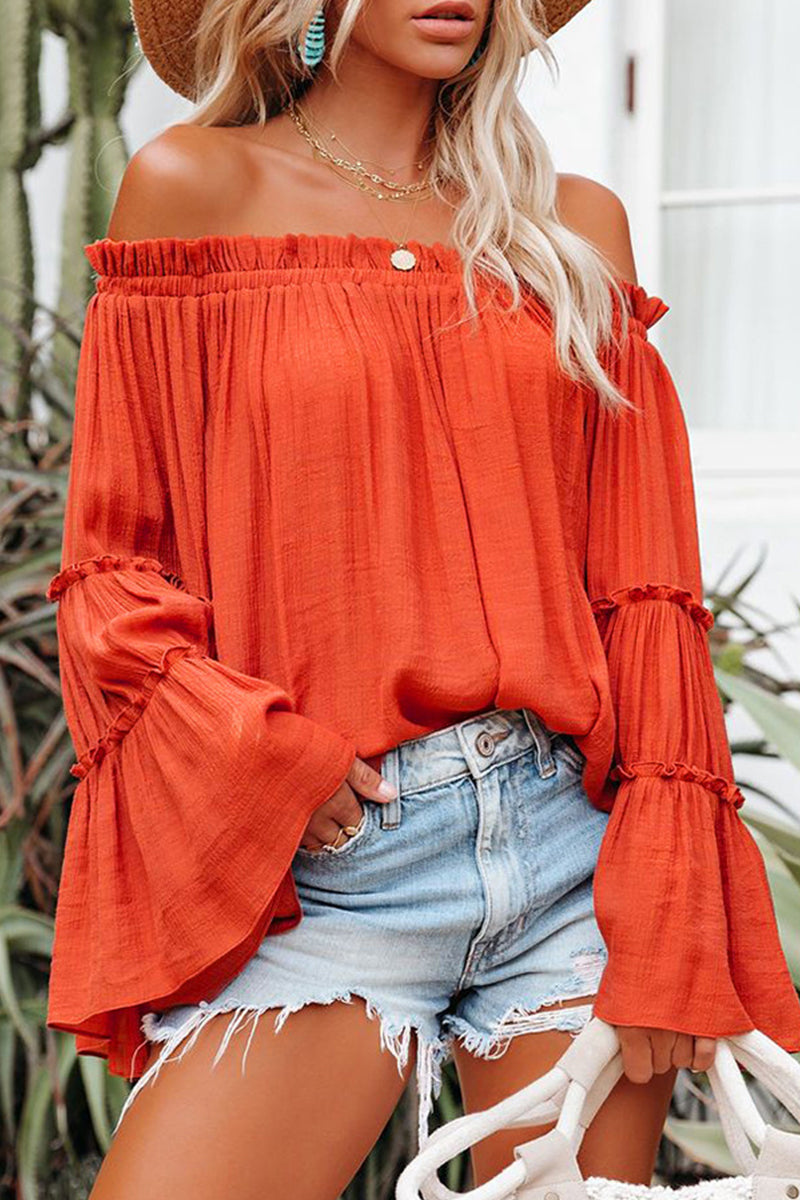 Women's Folded Off-Shoulder Tops for Elegant Style - Rebooters