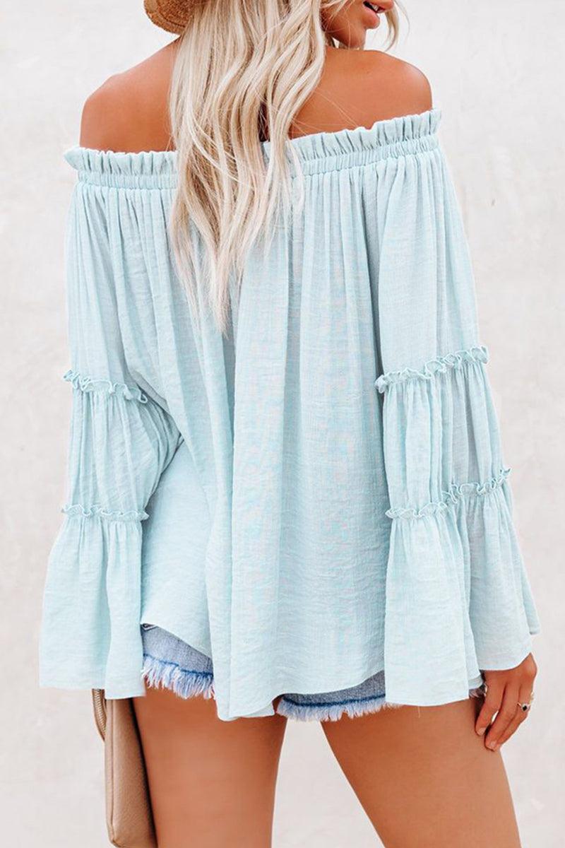 Women's Folded Off-Shoulder Tops for Elegant Style Rebooters Womens Shirts